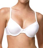 Warner's Satin Tuxedo Underwire Contour Bra